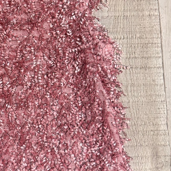 Pink Textured Short Sleeve Top - Picture 3 of 5